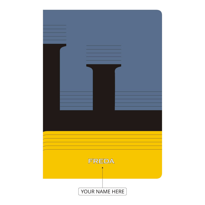 Monaco Personalised Alphabet Initial A-Z Notebook