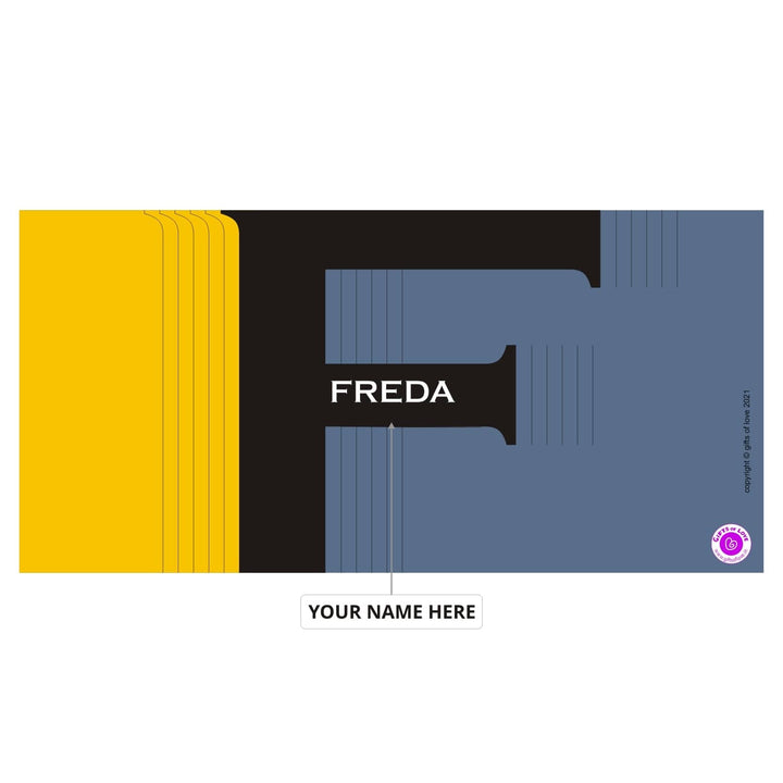 Monaco Personalised Initial Coffee Mug