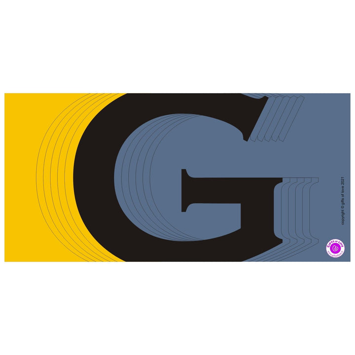 Monaco Initial Coffee Mug