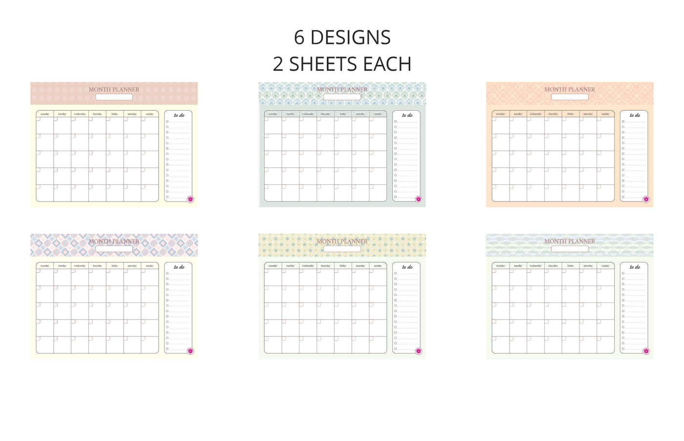 Gifts of Love | 2024 Dated Monthly Planner Notepad | 100% Recycled Paper