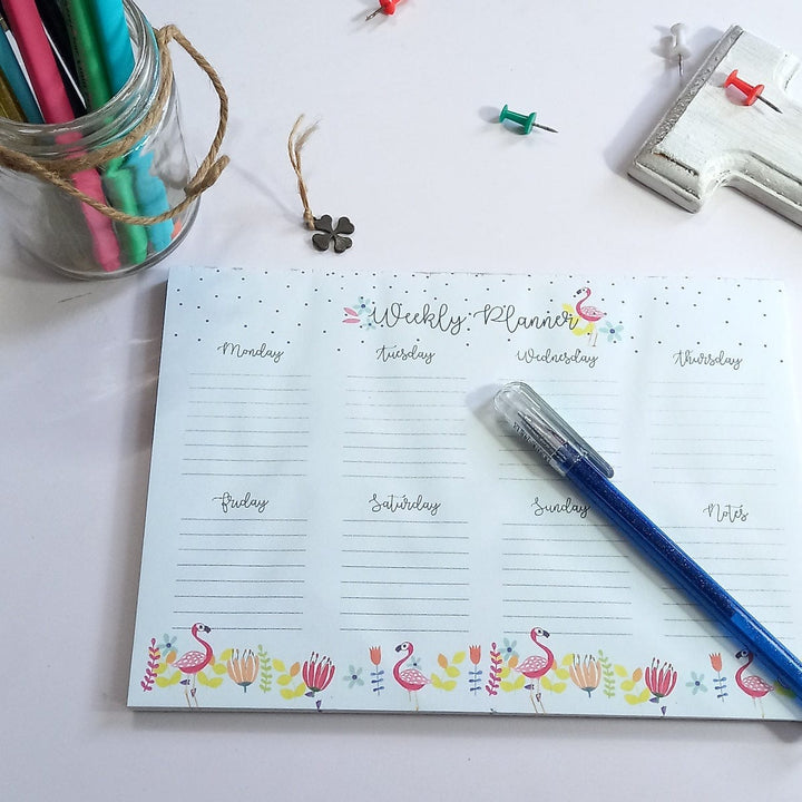 Gifts of Love Notepad Flamingo Weekly Planner 