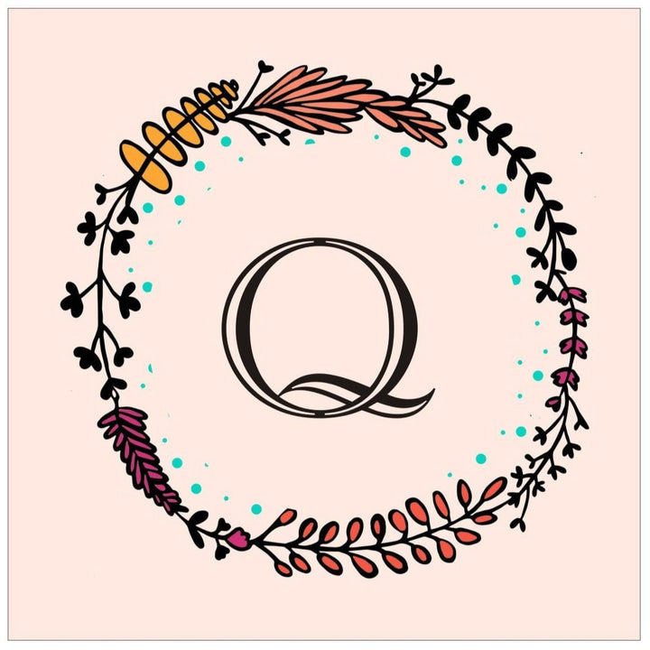 Gifts of Love Coffee Mug Initial Q Laila