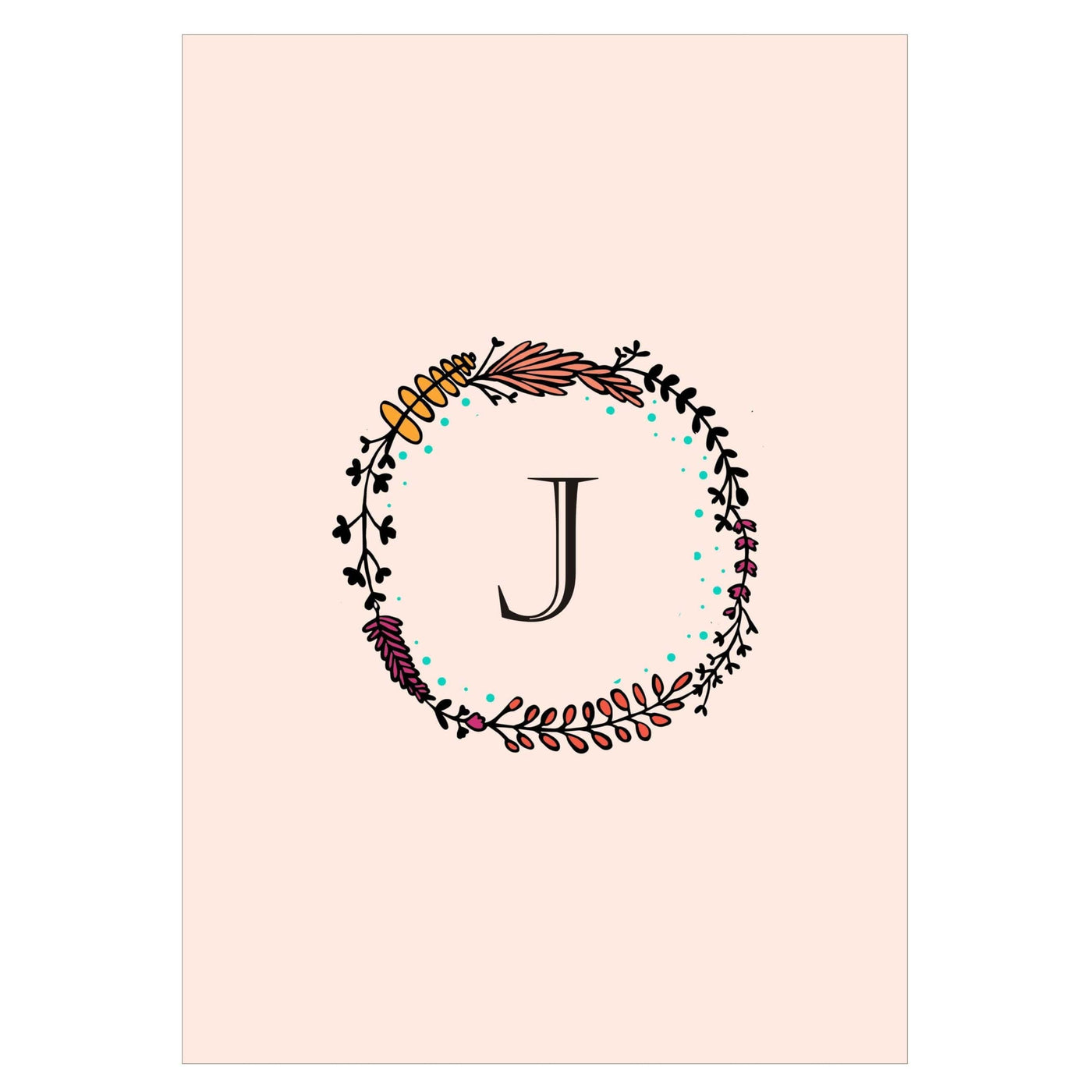 Gifts of Love Notebook Monogram Initial J Laila