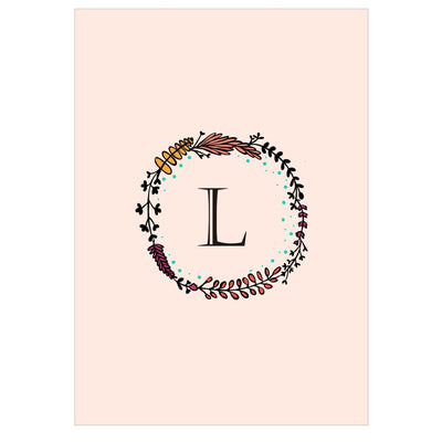 Gifts of Love Notebook Monogram Initial L Laila