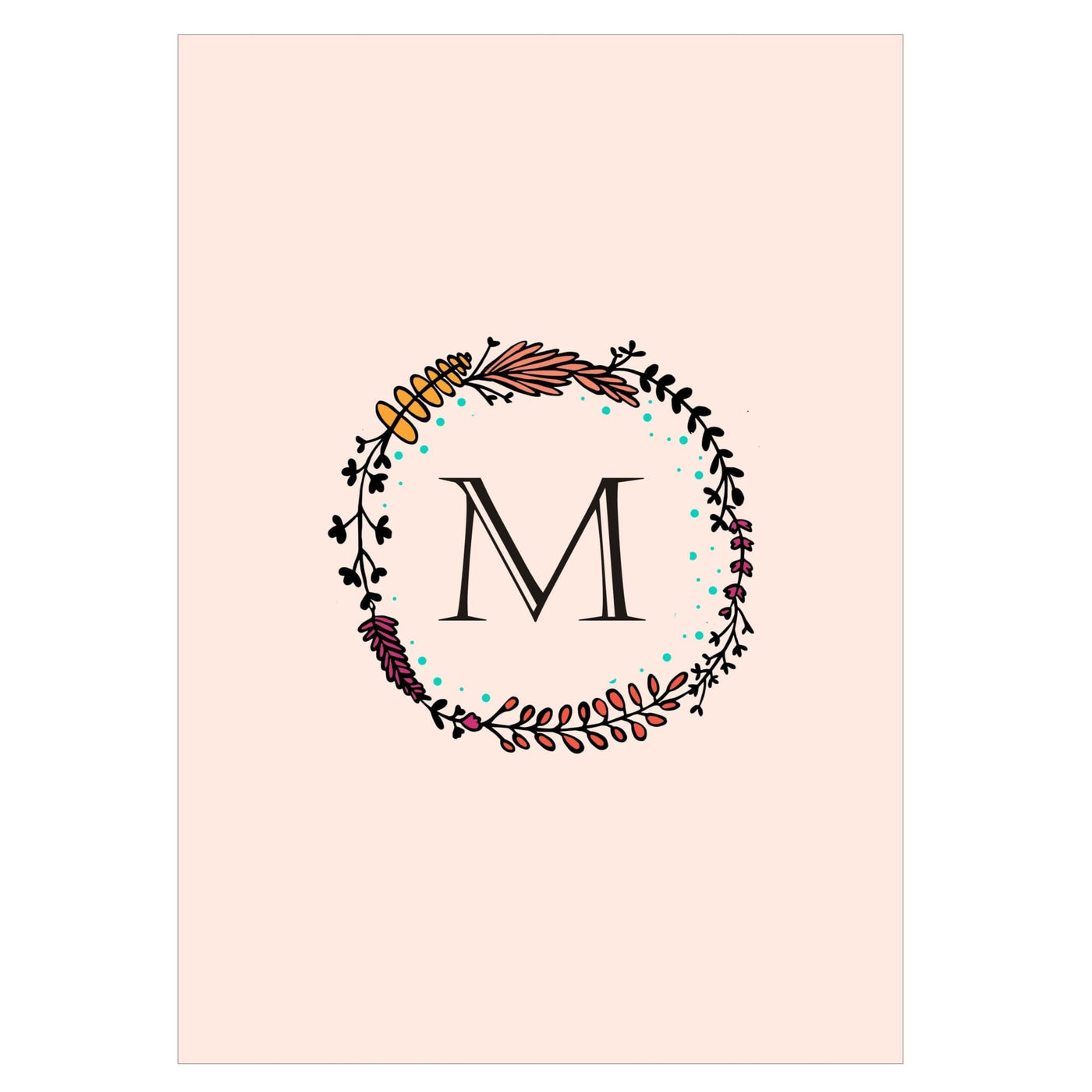 Gifts of Love Notebook Monogram Initial M Laila