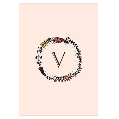 Gifts of Love Notebook Monogram Initial V Laila