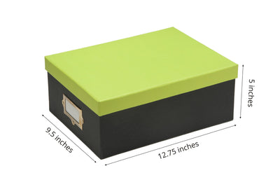 A4 Storage Box Paper - Green