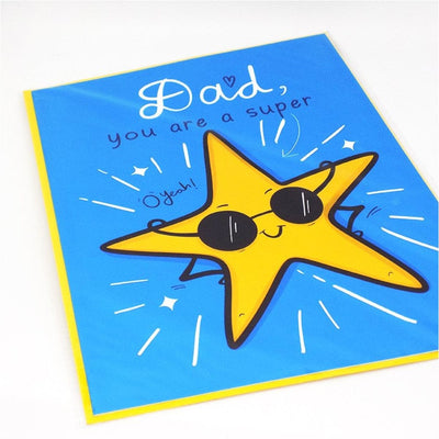 Gifts of Love Dad You Are a Super Star - Greeting Card
