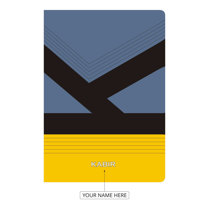 Monaco Personalised Alphabet Initial A-Z Notebook