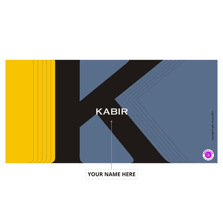 Monaco Personalised Initial Coffee Mug