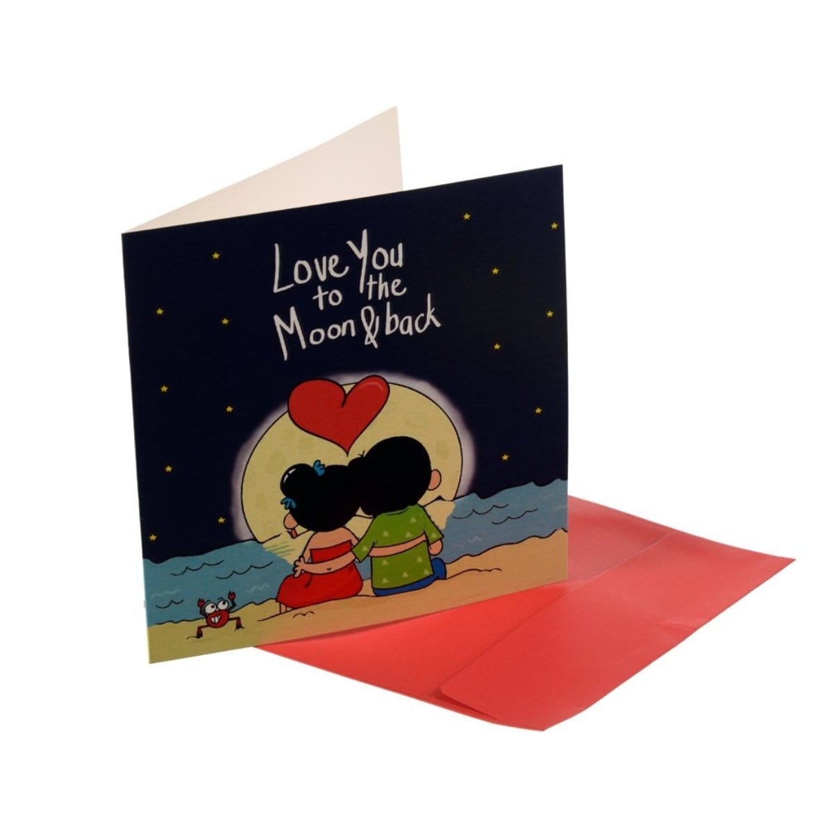 Gifts of Love Ahava Greeting Card Love you to the moon and back