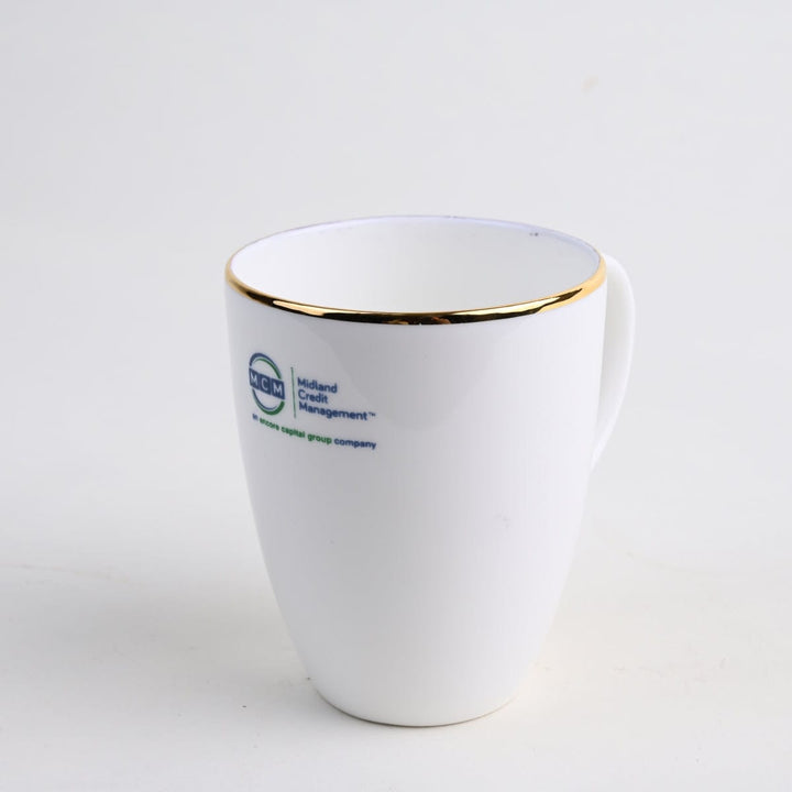 Corporate Coffee Mug with Gold Rim