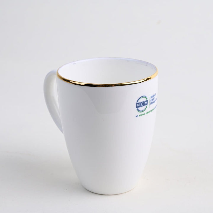 Corporate Coffee Mug with Gold Rim