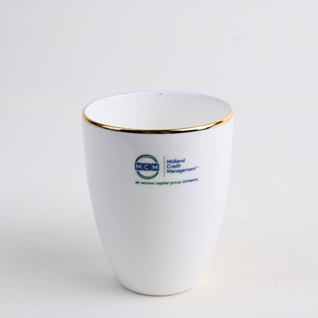Corporate Coffee Mug with Gold Rim