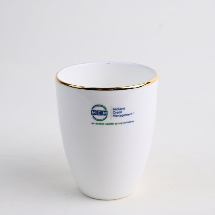 Corporate Coffee Mug with Gold Rim