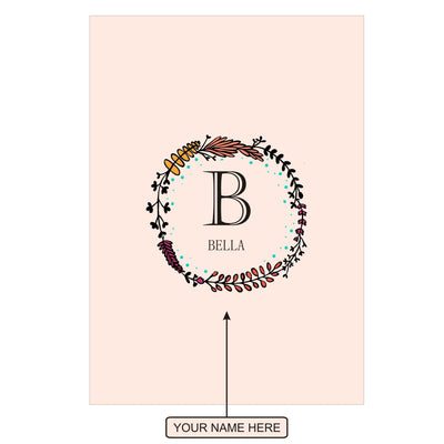 Gifts of Love Notebook Personalised Initial B Laila