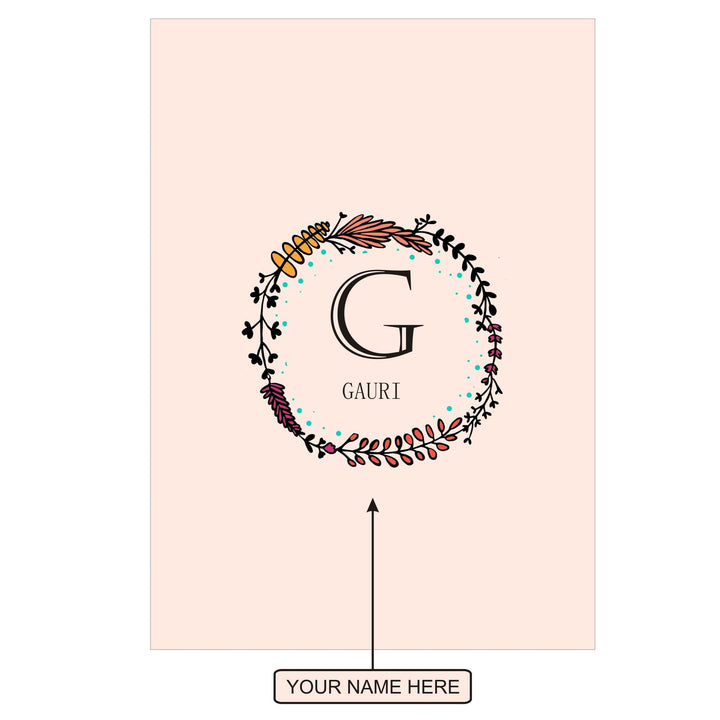 Gifts of Love Notebook Personalised Initial G Laila