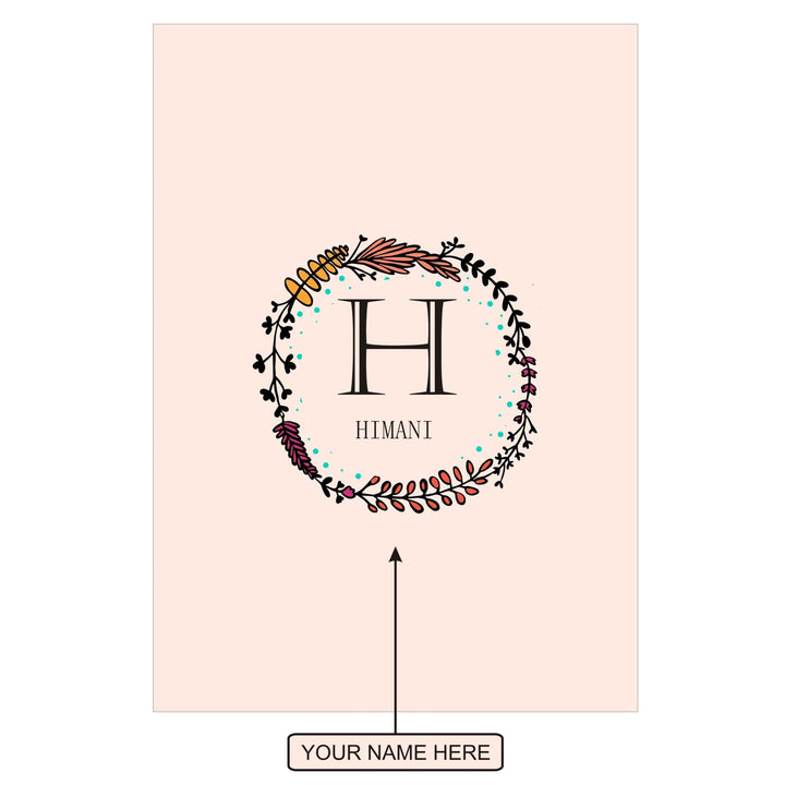 Gifts of Love Notebook Personalised Initial H Laila