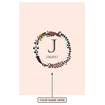 Gifts of Love Notebook Personalised Initial J Laila