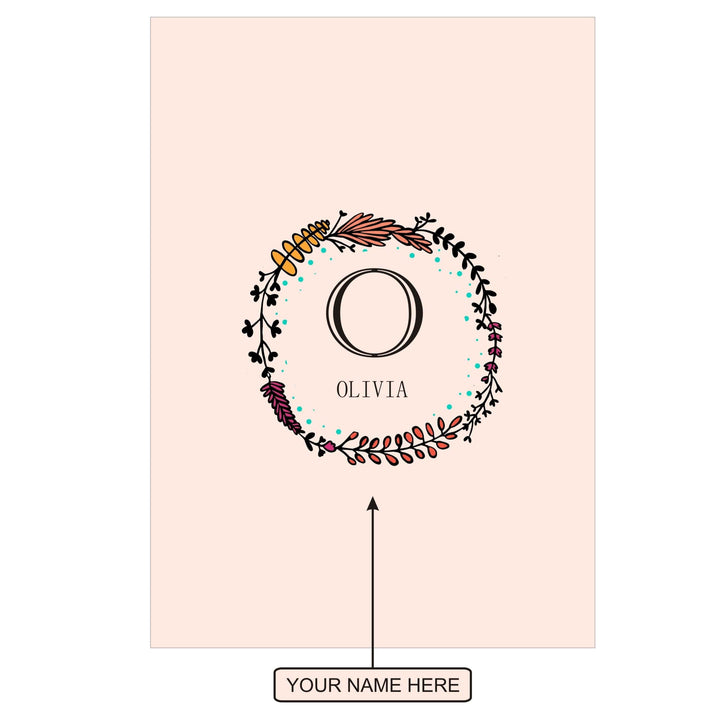 Gifts of Love Notebook Personalised Initial O Laila