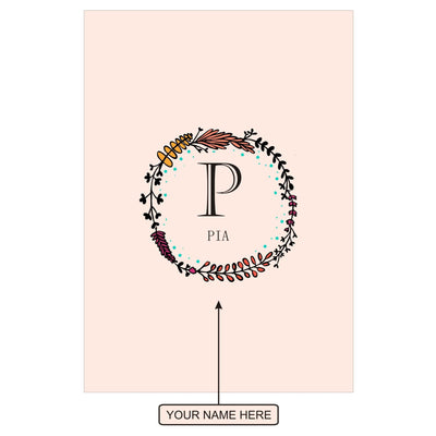 Gifts of Love Notebook Personalised Initial P Laila
