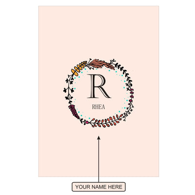 Gifts of Love Notebook Personalised Initial R Laila