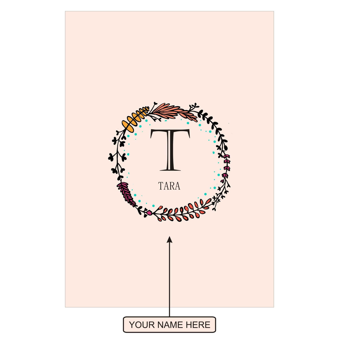 Gifts of Love Notebook Personalised Initial TA Laila