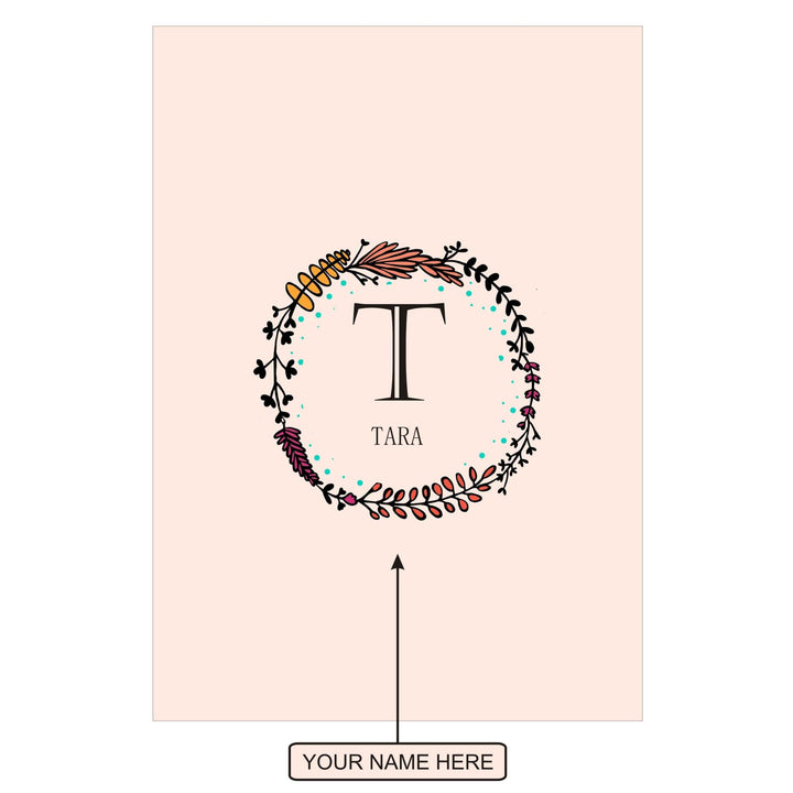 Gifts of Love Notebook Personalised Initial TA Laila