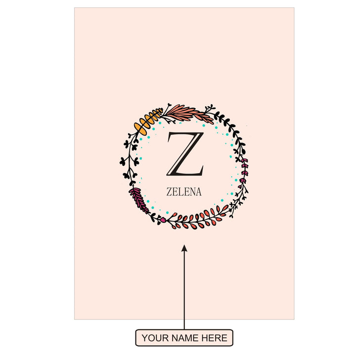 Gifts of Love Notebook Personalised Initial Z Laila