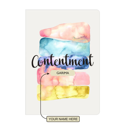 Gifts of Love Personalised Soft Cover Notebook A5 - Contentment