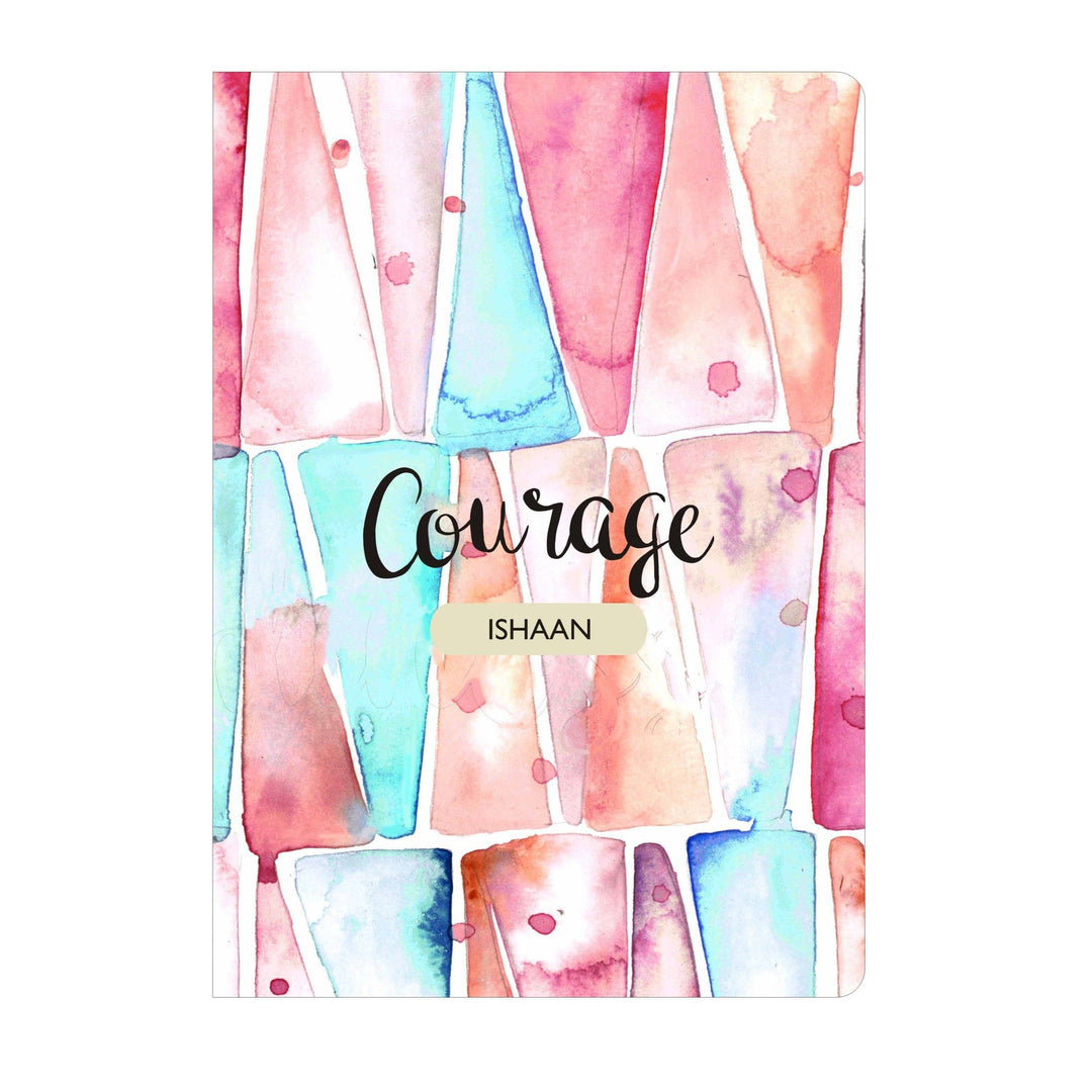Gifts of Love Personalised Soft Cover Notebook A5 - Courage