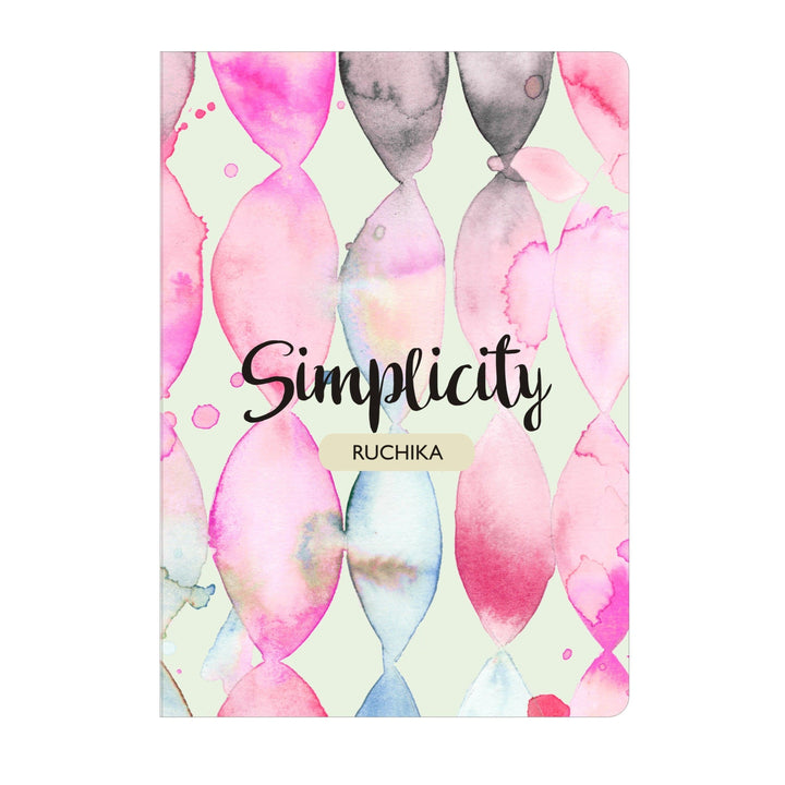 Gifts of Love Personalised Soft Cover Notebook A5 - Simplicity