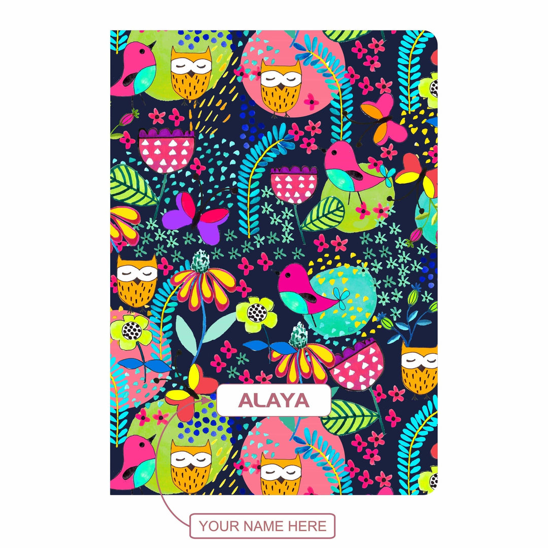 Gifts of Love Personalised Soft Cover Notebook A5 - Owlskool