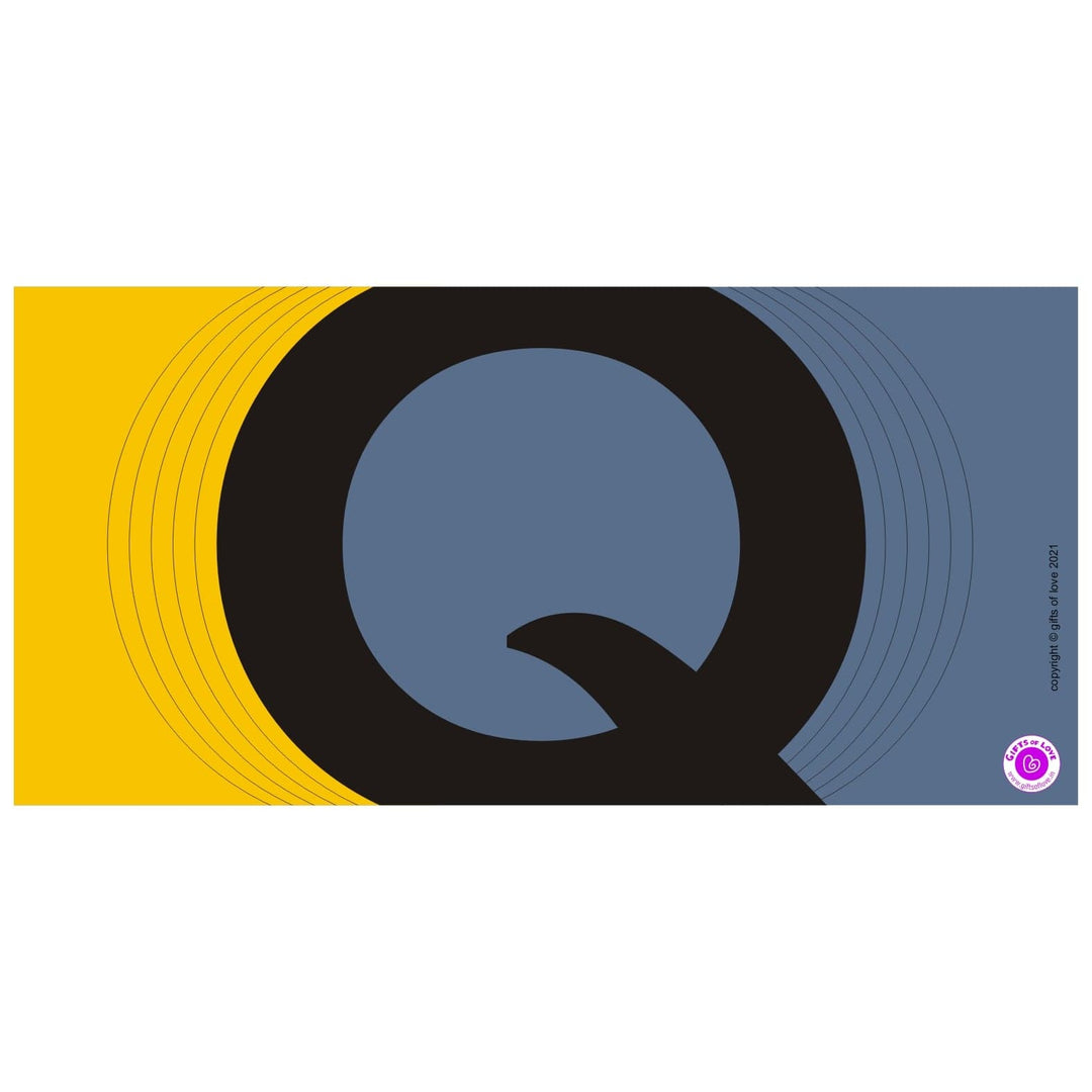 Monaco Initial Coffee Mug