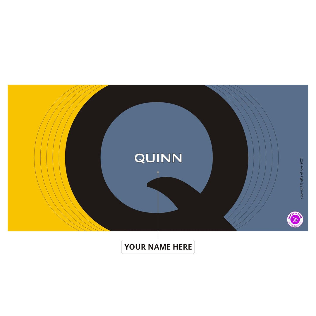 Monaco Personalised Initial Coffee Mug