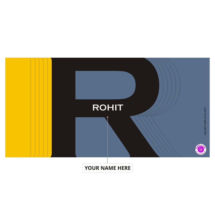 Monaco Personalised Initial Coffee Mug