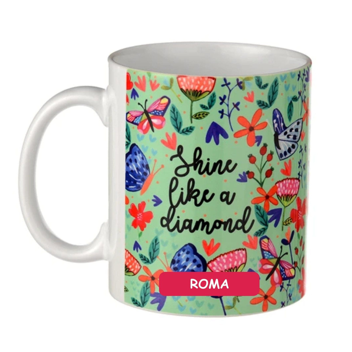 Personalised Coffee Mug Shine Like a Diamond