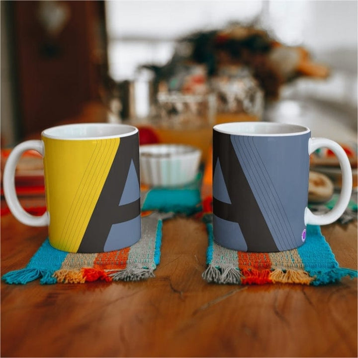 Monaco Initial Coffee Mug