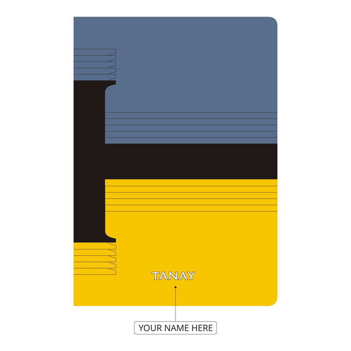 Monaco Personalised Alphabet Initial A-Z Notebook