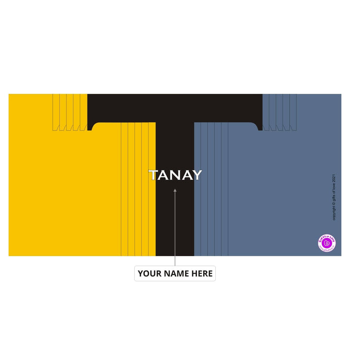 Monaco Personalised Initial Coffee Mug