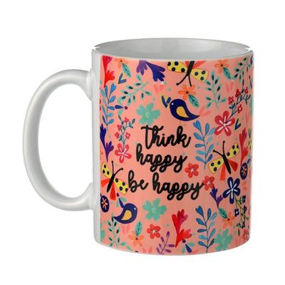 Think Happy Be Happy - Rosetta Coffee Mug 