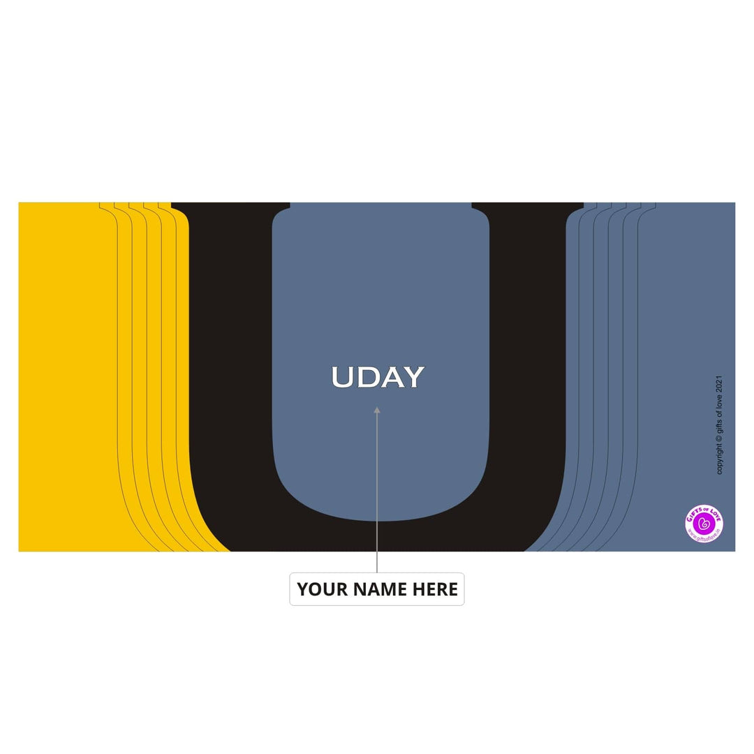 Monaco Personalised Initial Coffee Mug