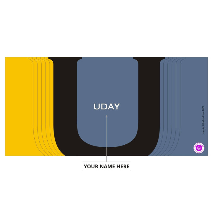 Monaco Personalised Initial Coffee Mug