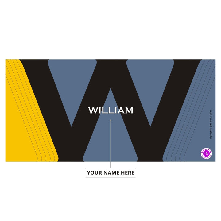 Monaco Personalised Initial Coffee Mug