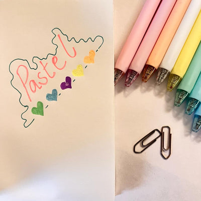 Rainbow Pastel Gel Pen | Set of 8 | 0.7 mm