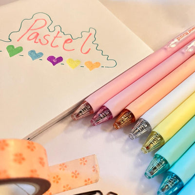 Gifts of Love | Rainbow Pastel Gel Pen | Set of 8 | 0.7 mm