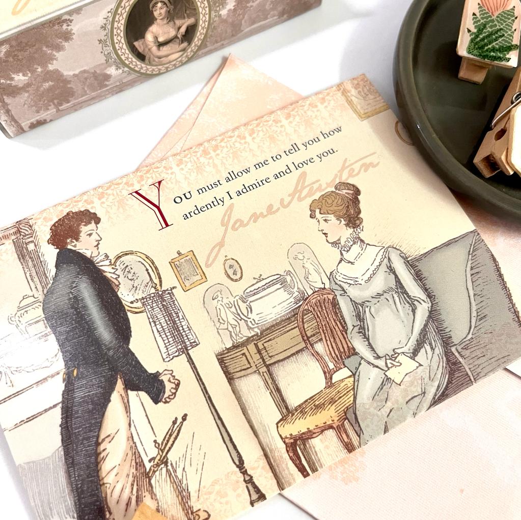Gifts of Love Pride and Prejudice Note Cards | Jane Austen Lovers Gifting