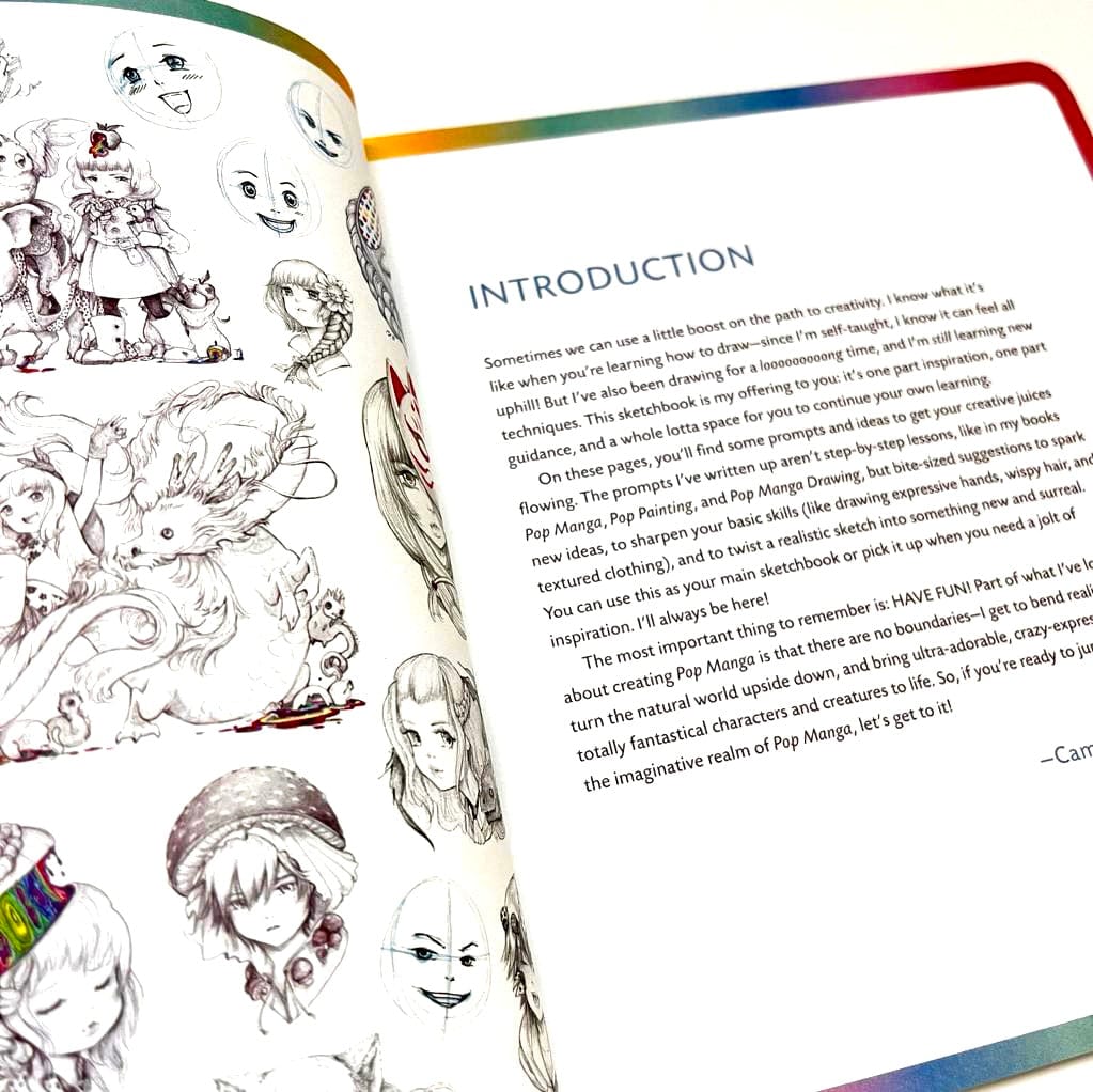 Gifts of Love The Pop Manga Sketchbook | A Guided Drawing Journal