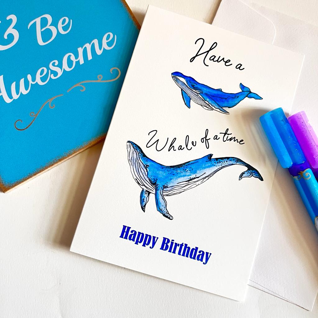 Gifts of Love | Whale of a Time | Happy Birthday Greeting Card