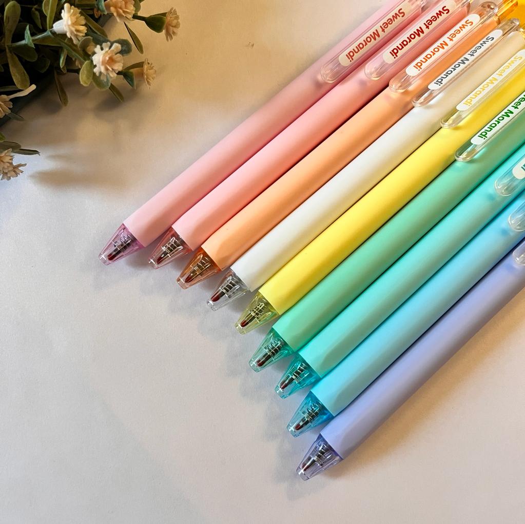 Gifts of Love | Rainbow Pastel Gel Pen | Set of 8 | 0.7 mm